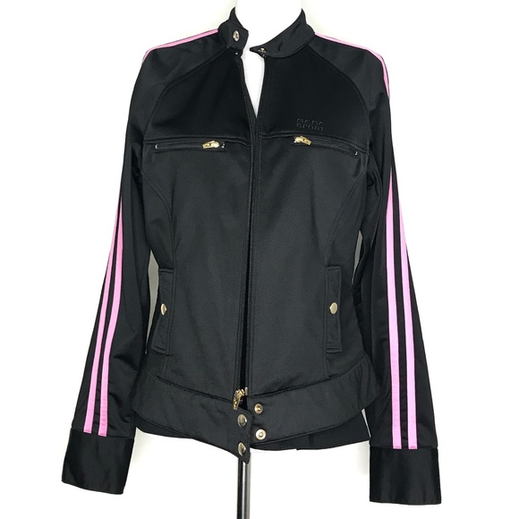 bebe Jackets & Blazers - Bebe Sport Black Pink Zip Athletic Jacket A160412